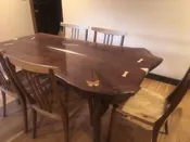 Black Walnut Crotch Dining Table