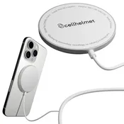 Fast Wireless Charging Pad w/ Magnetic Alignment Technology - Aluminum w/ Glass Surface (15W)