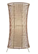 28" Mesh Outdoor Table Lamp Brown or Black - Cordless, Rechargeable Bulb