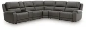 5Z - Pittson 6-Piece Power Reclining Sectional Leather
