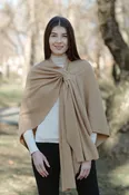 100% Soft Lambswool Draped Shawl