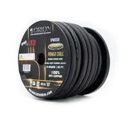 0 AWG Black Soft Rubber Jacketed 100% OFC Orion Power Wire Lot Cut By The Foot