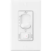 3-Speed Wall Control with On/Off Light Switch