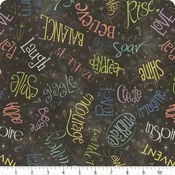 108in Wide Back - Noteworthy Aspirations Chalkboard