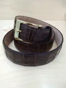 Alligator Belly Black Classic 1.25″ Belt