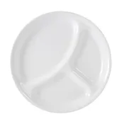 10.25" Divided Plate - Winter Frost White, 4-Piece