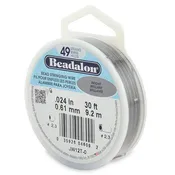 0.024" Bright 49 Strand Beadalon Wire (30ft)