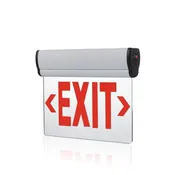 Edge Lit Exit Sign Light - Double Face