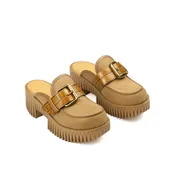 4CCCCEES Plia Hazel Sand Mule Sandal Women's Sizes 36-41-6-11 NEW