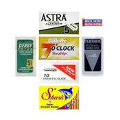 6 Pack DE Blade Sampler 35 Blades