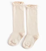 LITTLE STOCING CO VANILLA LACE TOP KNEE HIGH SOCKS