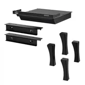 1700 WOOD STOVE- OA10245- BLACK CAST IRON STRAIGHT LEGS WITH ASH DRAWER