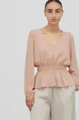 Chiffon Peplum Blouse