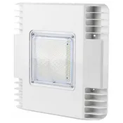 150W LED Gas Station Canopy Lights, 400W Metal Halide Equivalent, 20,100 Lumens, 5700K Daylight, 120-277V AC, IP65 Waterproof, UL & DLC Listed, Energy Efficient Commercial Outdoor Canopy Fixture, White Housing, 5-Year Warranty