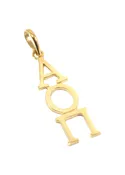 14k Gold Alpha Omicron Pi Lavaliere