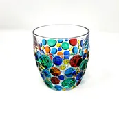 Bubble Murano Whiskey Glass - Made in Venice — Poppi Italian Leather