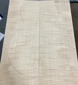 Flame Figured Hard Maple Carve Top | HPCT212 | 1" x  15.5" x 19.875"