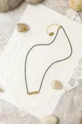 Alchemy 15-17" Gold Rutilated Quartz Simple Necklace