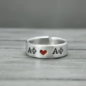 Alpha Phi Heart Ring