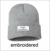 City of Woodstock 12" Solid Cuffed Beanie