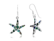 Abalone Mosaic Starfish Earrings