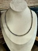 16" Navajo 3mm/4mm Silver/Gold Necklace