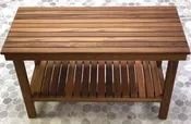 25" X 14" Heavy Duty Teak Rigid Bench