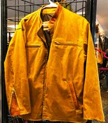 Fog Cutter Waxed Light Weight 7 oz. Sailcloth Men's Style Jacket. We Call The Corvette MADE IN THE U.S.A. BY SUR TAN From Our  Many Weights, Colors and Types of Waxed Cotton  Water Repellant Fabric With Leather Trim