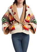 Beth Dutton Printed Cropped Cloak