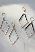 Beaded V Earrings