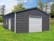 20’x25’x9′ Vertical Roof Double Car Garage