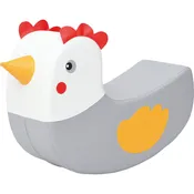Charming Chicken-Shaped Vinyl Kids Rocker Seat