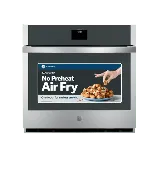 GE 30 in. Single Smart Convection Wall Oven with No-Preheat Air Fry in Stainless Steel
