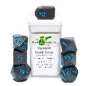 7-Set Opaque Dark Gray – Light Blue