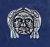 Human Mask with Fish