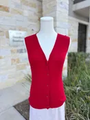 70% Cashmere J.Creamrew Size Large Red Top