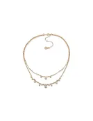 2-in-1 Necklace - Gold/Crystal