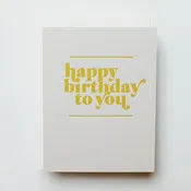 Birthday, Yellow