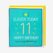 11 Have A Totally Brilliant One 11th Birthday Card