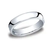 14K White Gold 5.5mm Band