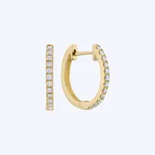14k Gold 0.26ctw Diamond Hoop Earrings - (DSL)