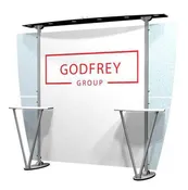 10' Hybrid Trade Show Display With Downlighting in Canopy