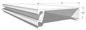 ½ x 2 Open Back Smooth Flat Spline