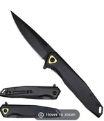 4.5" TACTICAL BLACK ASSIST-OPEN TITANIUM FOLDING POCKET