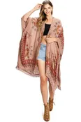 Alexa Dusty Rose Print Kimono