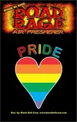 Big Heart Pride Road Rage® Air Freshener - Black Ball Corp. Counter Culture Wholesaler
