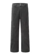 Relaxed Fit Wide-Leg Denim Jeans for Men