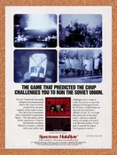 1992 Crisis In The Kremlin PC Original Ad v1