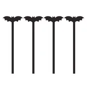 Acrylic Bat Stir Sticks "Let's Hang"