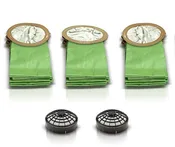 30 pack of ProTeam 100331 10 Quart round bags + 2 HEPA filters by GV